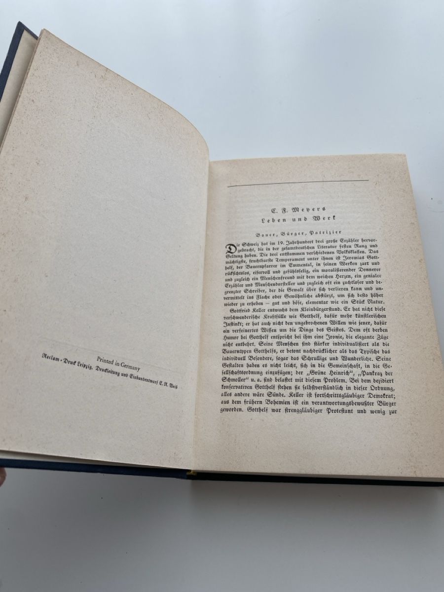 Bücher: Conrad Ferdinand Meyer - Sämtliche Werke in 4 Bänden – Gebraucht aus Solothurn von Luckyytee 4