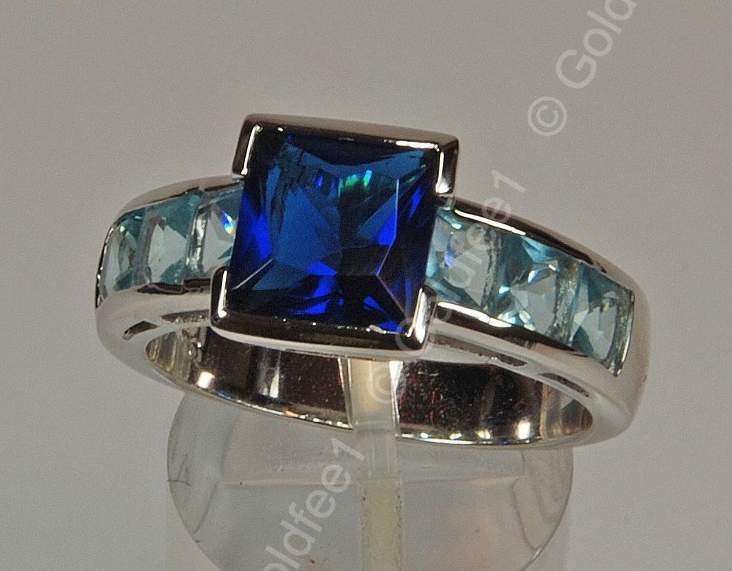 Anelli: Silberring Saphir CZ 925 Silber – Nuovo e nell'imballaggio originale da Oberglatt ZH venduto da Goldfee1 3