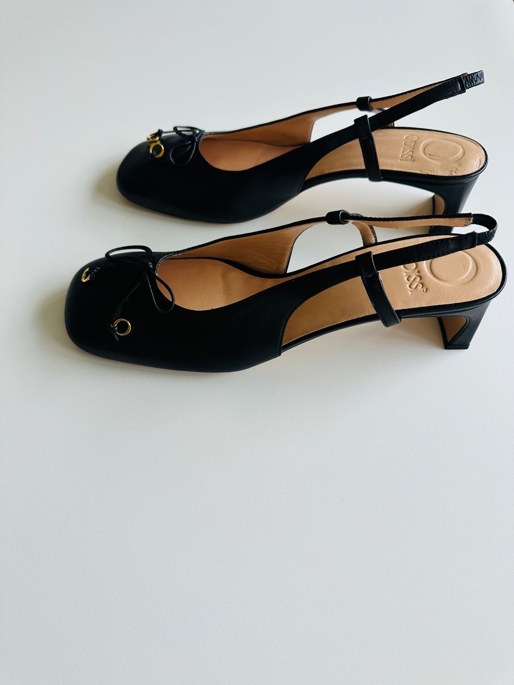 Scarpe da donna: Elegante schwarze Slingback Pumps mit Schleife – Nuovo (secondo la descrizione) da Zürich venduto da laschelli 2