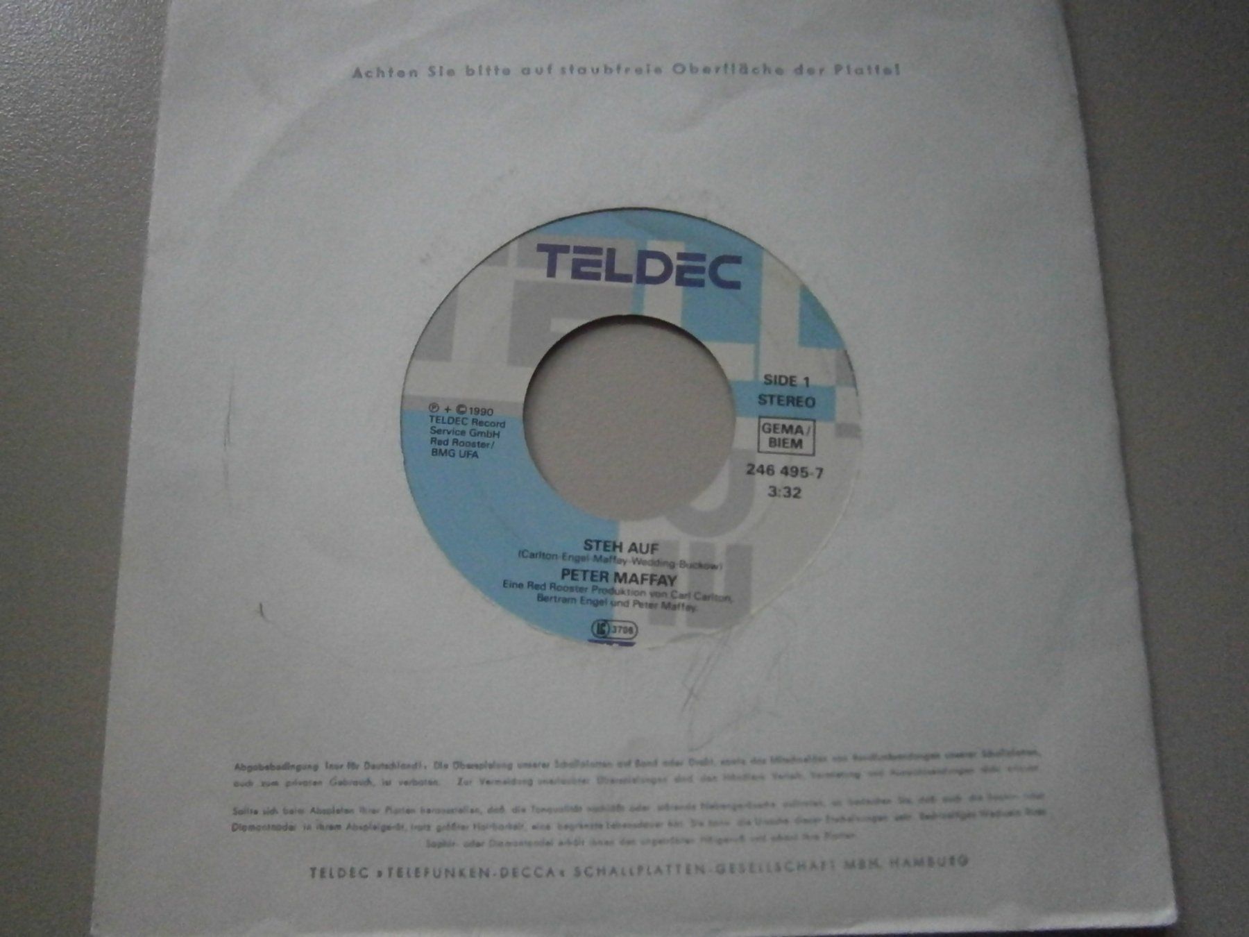 Schallplatten: Vinyl-Single Peter Maffay - Steh auf – Gebraucht aus Langenthal von Modo39