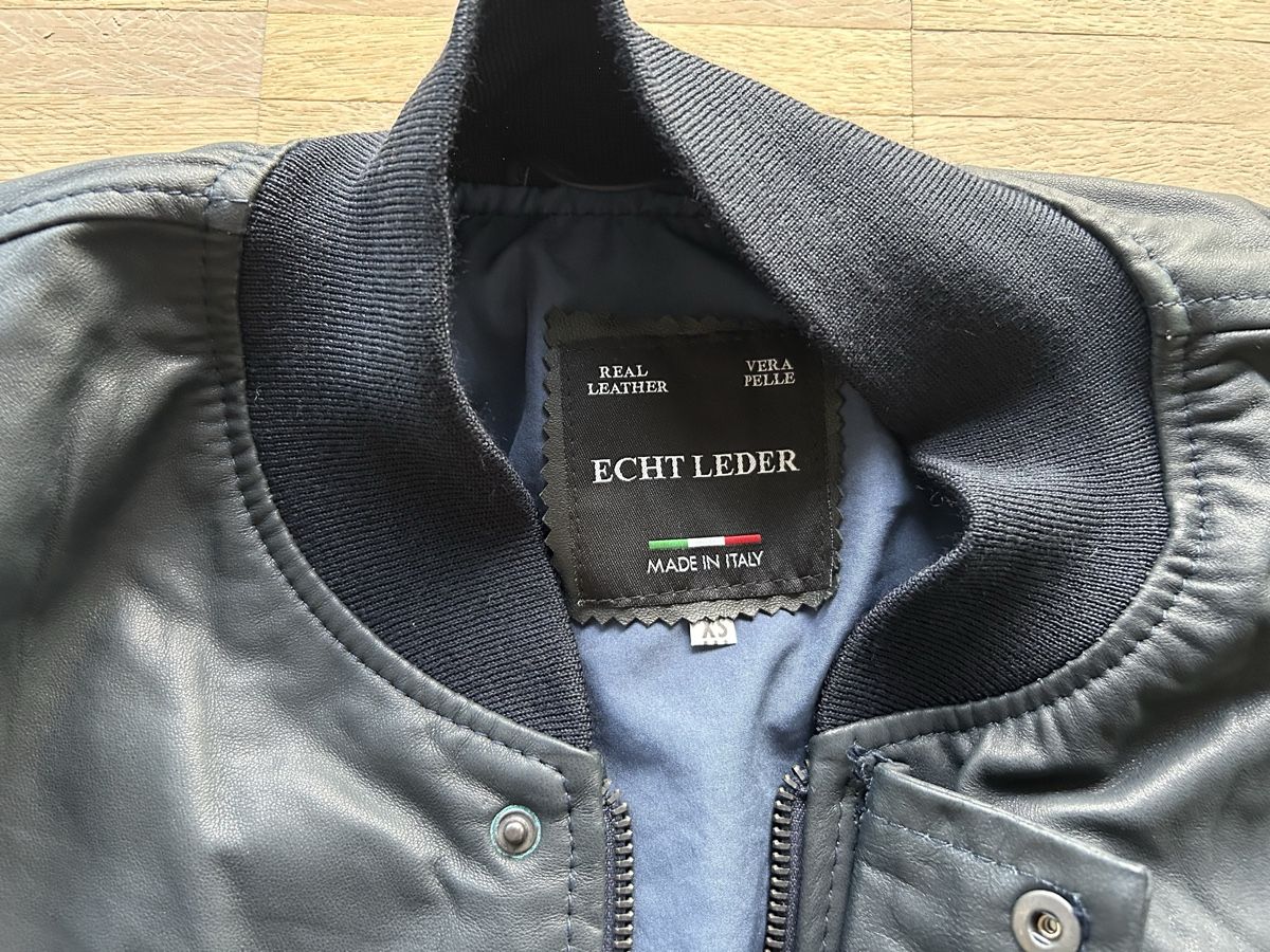 Giacche: Lederjacke Herren Neu Gr. XS Navy – Nuovo (secondo la descrizione) da Utzigen venduto da Crisbo 1