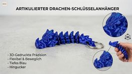 Drachen-Schlüsselanhänger – Artikulierter Mini-Drache