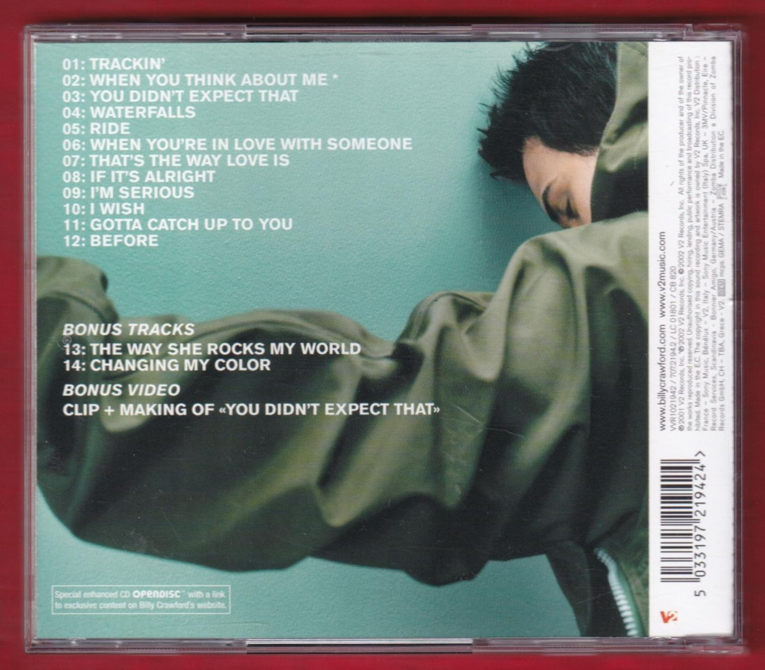 CD: Billy Crawford - Ride (CD) – Usato da Zürich venduto da Pfluftl2000 1