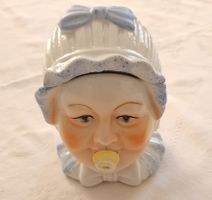 Vintage Vase / Übertopf, Baby Gesicht, Keramik, Süss