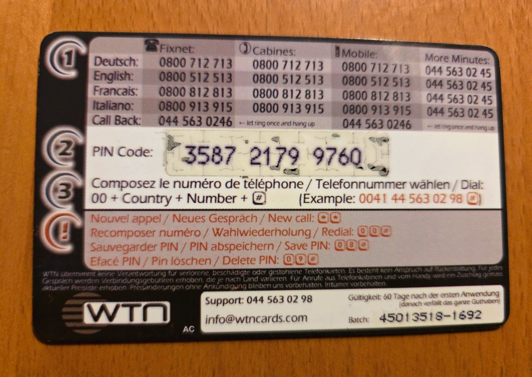 Schede telefoniche: PREPAID - SCHWEIZ – Usato da Brüttisellen venduto da Nighttrain 1
