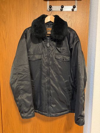 Schott Winterjacke mit Fellkragen