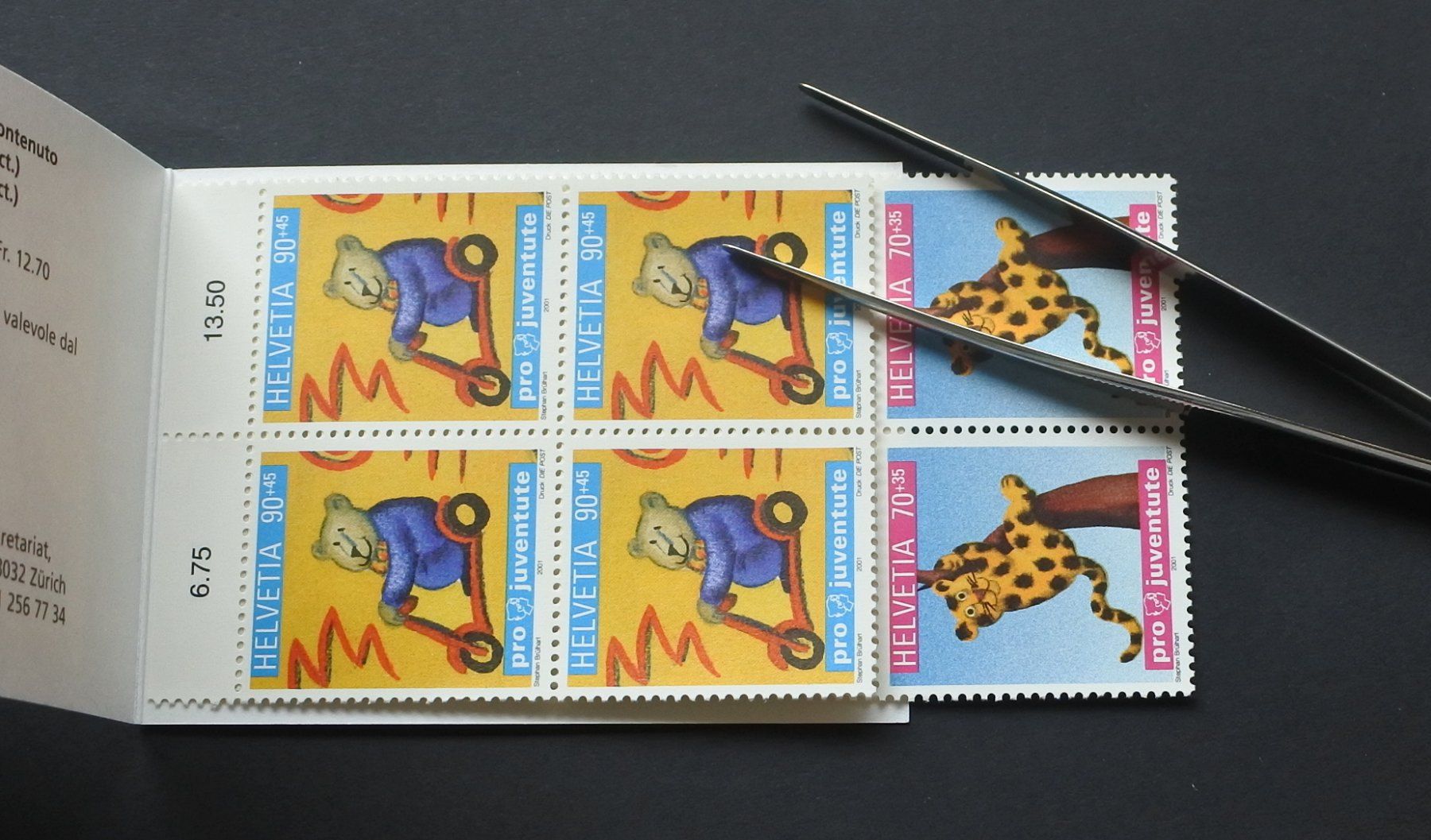 Tous les timbres: 2001 Pro Juventute Markenheftchen ** – Neuf (Voir description) à Lugano par fc2017 2