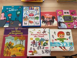 Lot 7 livres enfants - Larousse, Nathan, Fleurus, Hachette