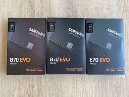 Samsung 870 EVO 1TB SATA SSD 2.5" fast wie neu