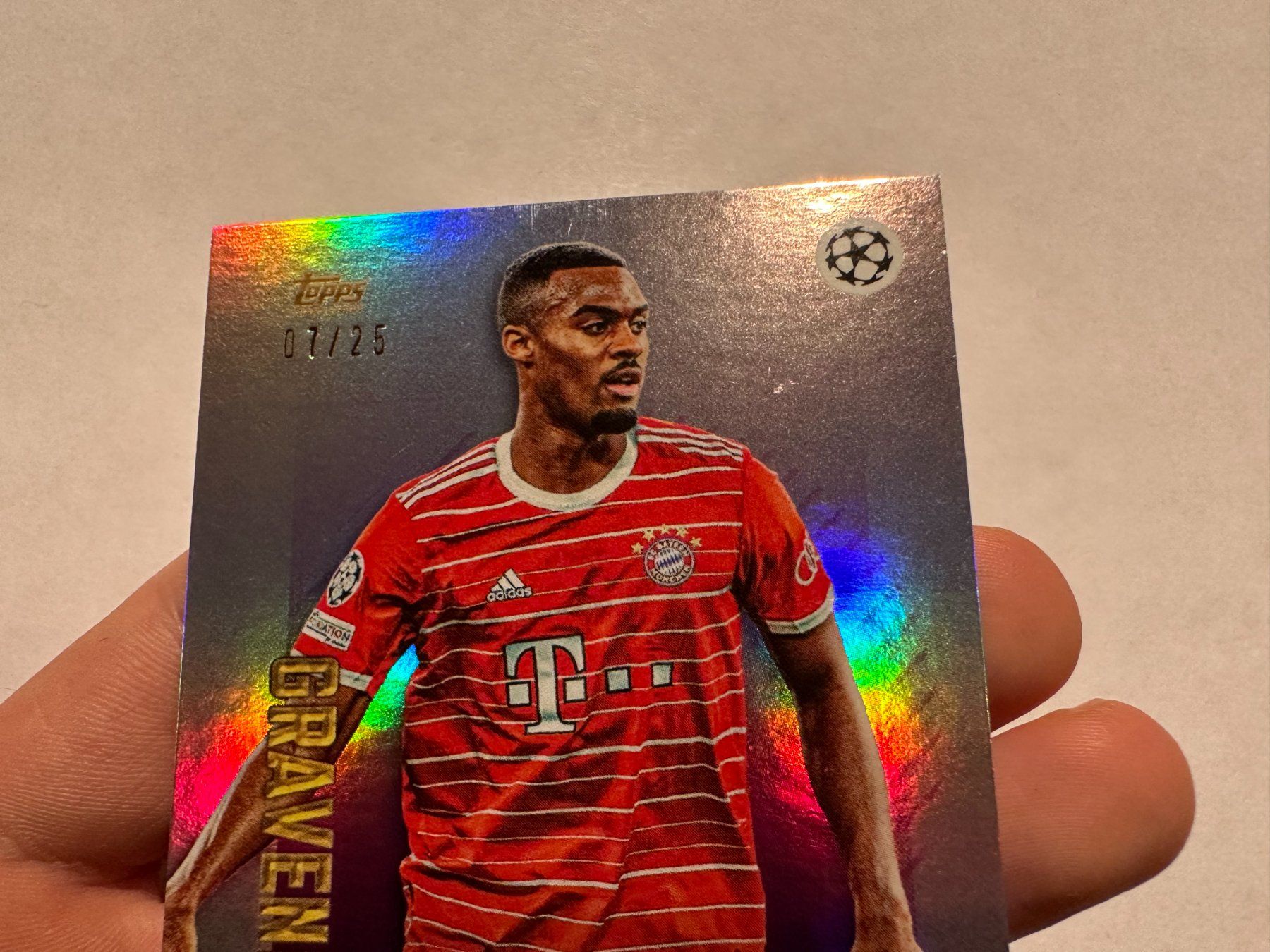 Topps Carte collezionabili: 2022 Topps Gold Ryan Gravenberch 07/25 – Usato da Hagendorn venduto da Pokecollectorch 2