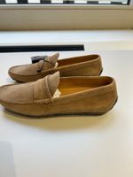 Paul & Shark Loafer aus Nubuck Leder, beige Gr. 41, neu