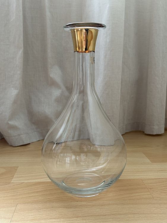 Glasvase Mit Goldrand