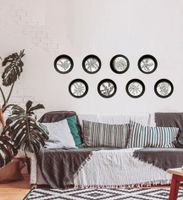 Bilderrahmen Boho Bilder Foto Rund Ton Pflanzen Dekoration