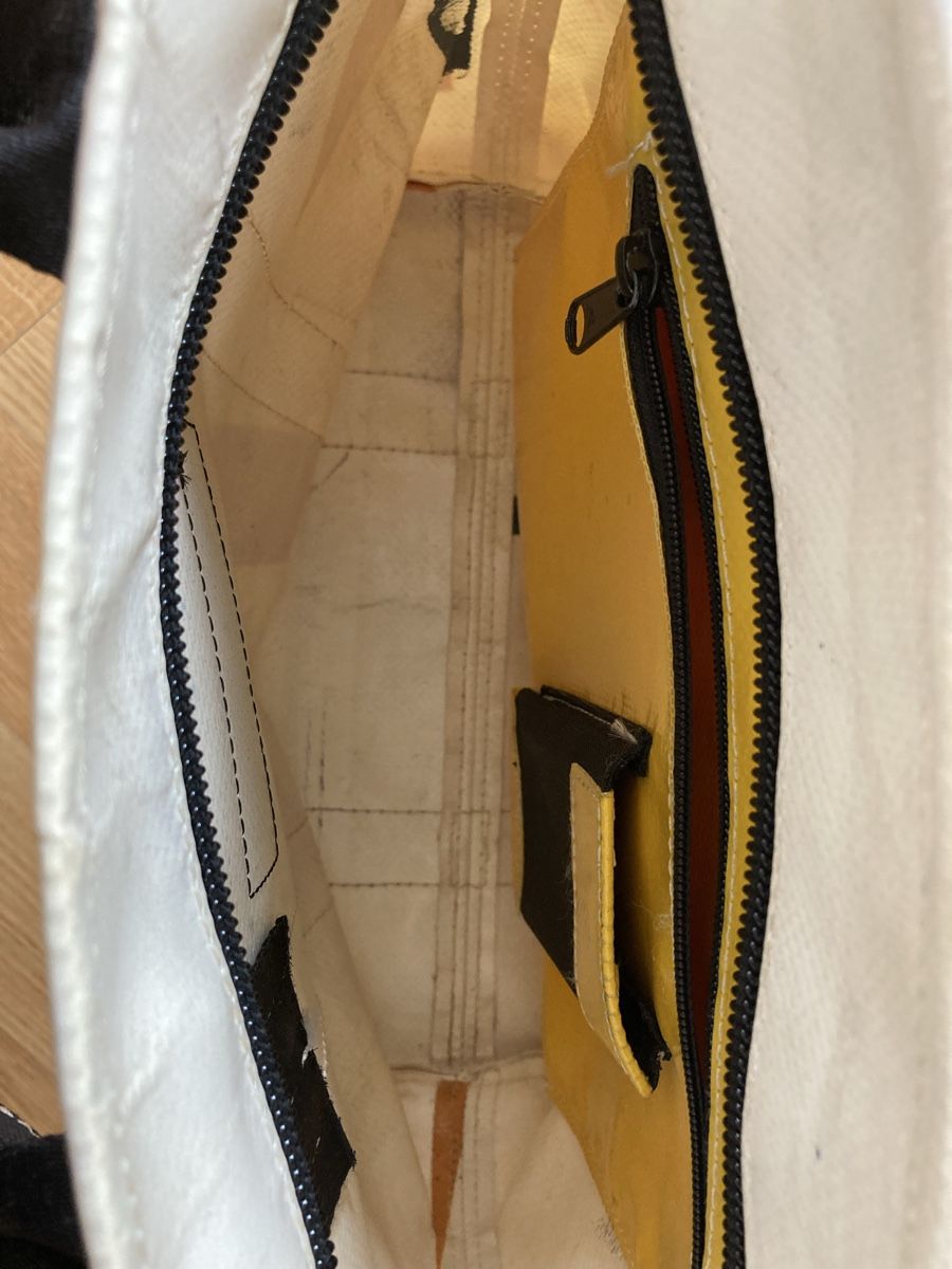 Freitag Borse: FREITAG Tasche weiss / orange – Usato da Winterthur venduto da Wandelbar 7