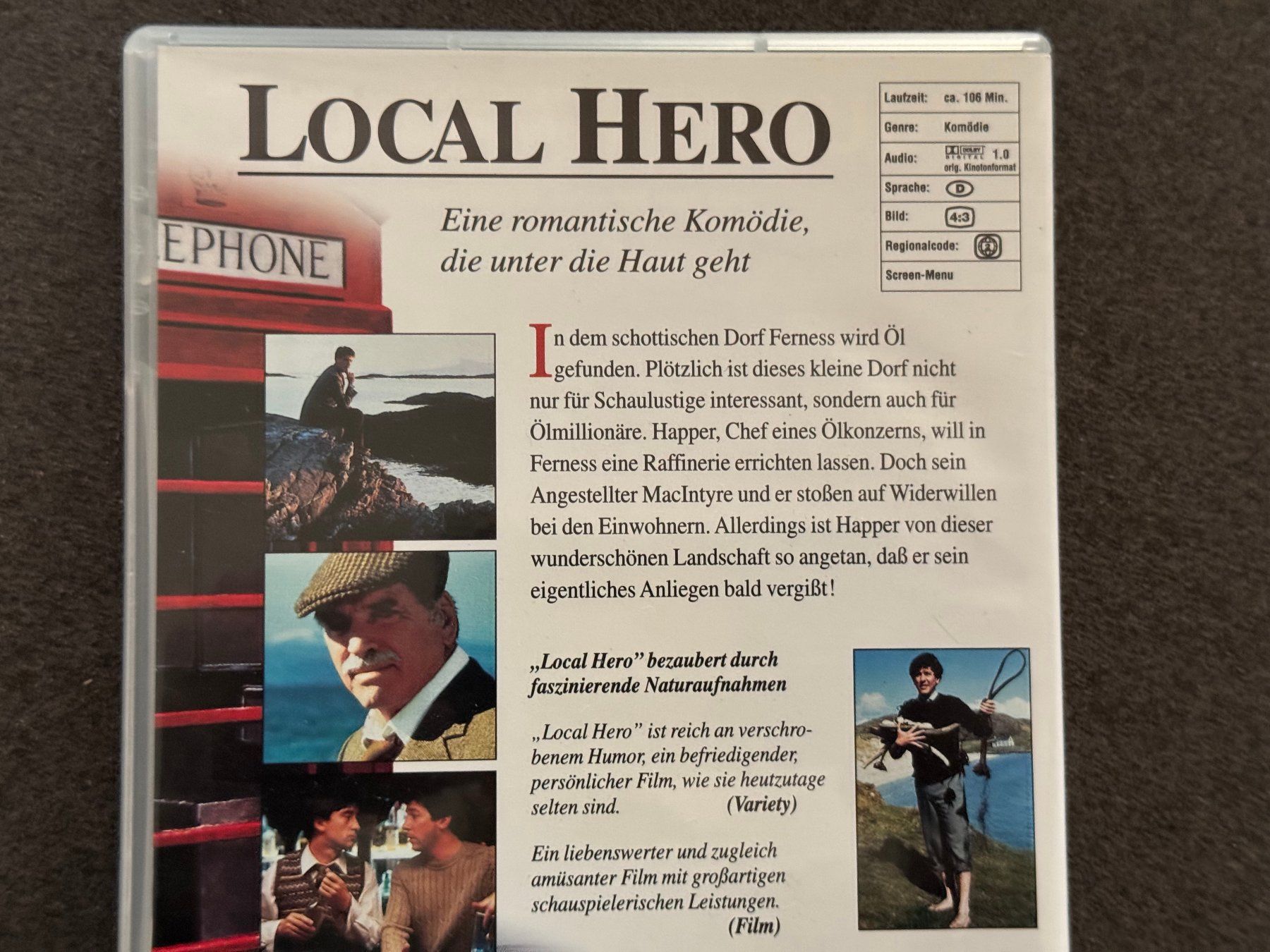 Tutti i DVDs: Local Hero DVD DE Burt Lancaster Peter Riegert – Usato da Fribourg venduto da tschjoly 2