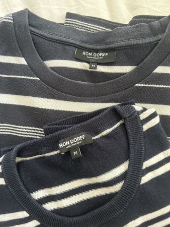 Zwei Ron Dorff Streifenshirt, Grösse M, Top Zustand