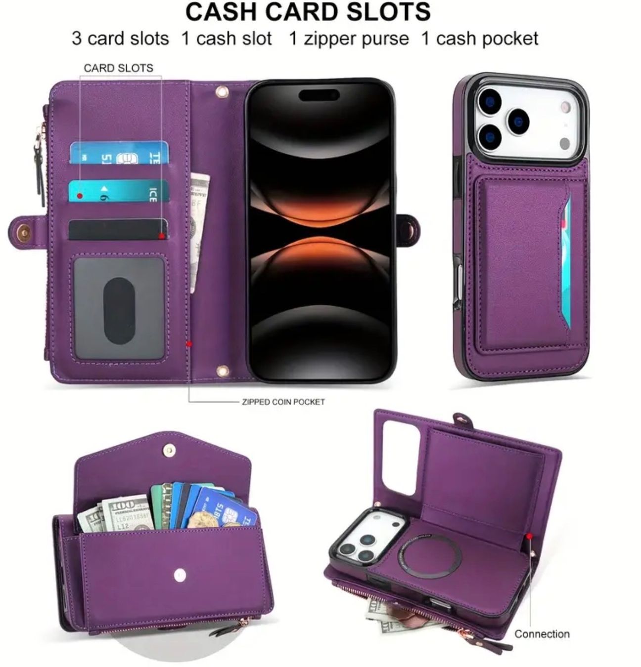 Cover & Protezioni schermo: Wallet Hülle Damen iPhone 17 Pro  schwarz – Nuovo e nell'imballaggio originale da Kehrsatz venduto da Matumbaaa 1