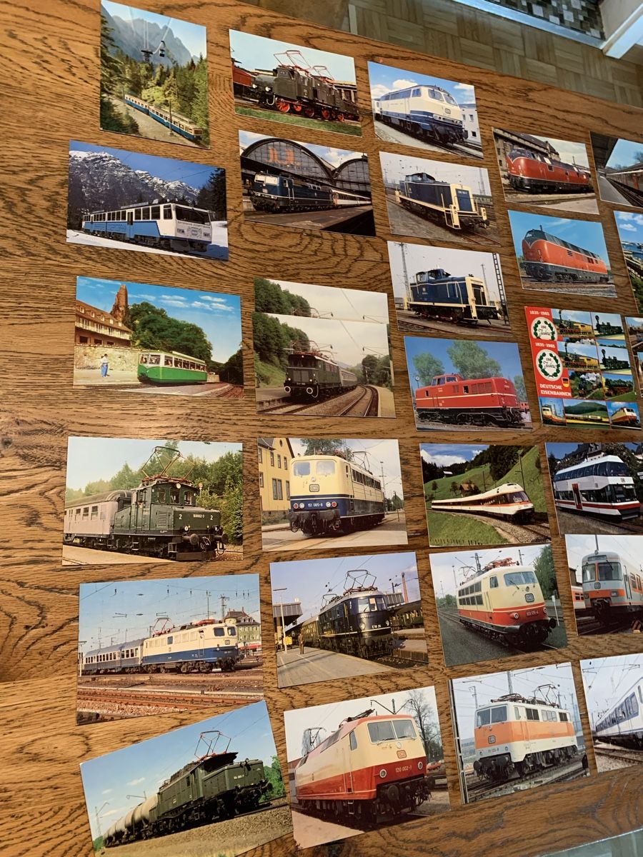 Modelleisenbahnen: Deutsche Diesel - E - Loks, andere, Bilder- Postkarten 33 St – Gebraucht aus Winden von EmilNeu 1