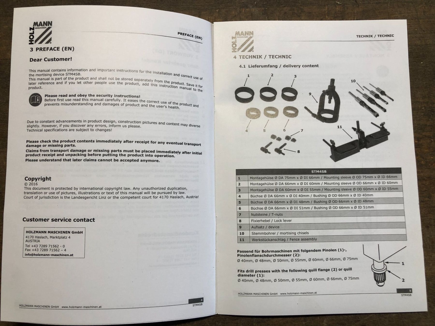 Alle Werkzeuge: Stemmbohreraufsatz-Set – Neu und originalverpackt aus Ebnat-Kappel von Heptadekagon 2