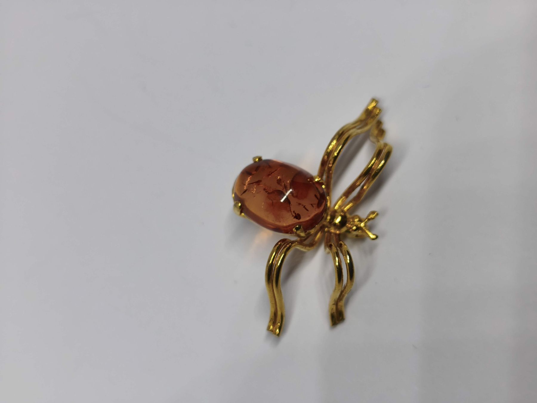 Spille & Fermagli: Brosche Spinne Bernstein Goldfarben Damen Schmuck  – Usato da St. Gallen venduto da GIULESGG 9