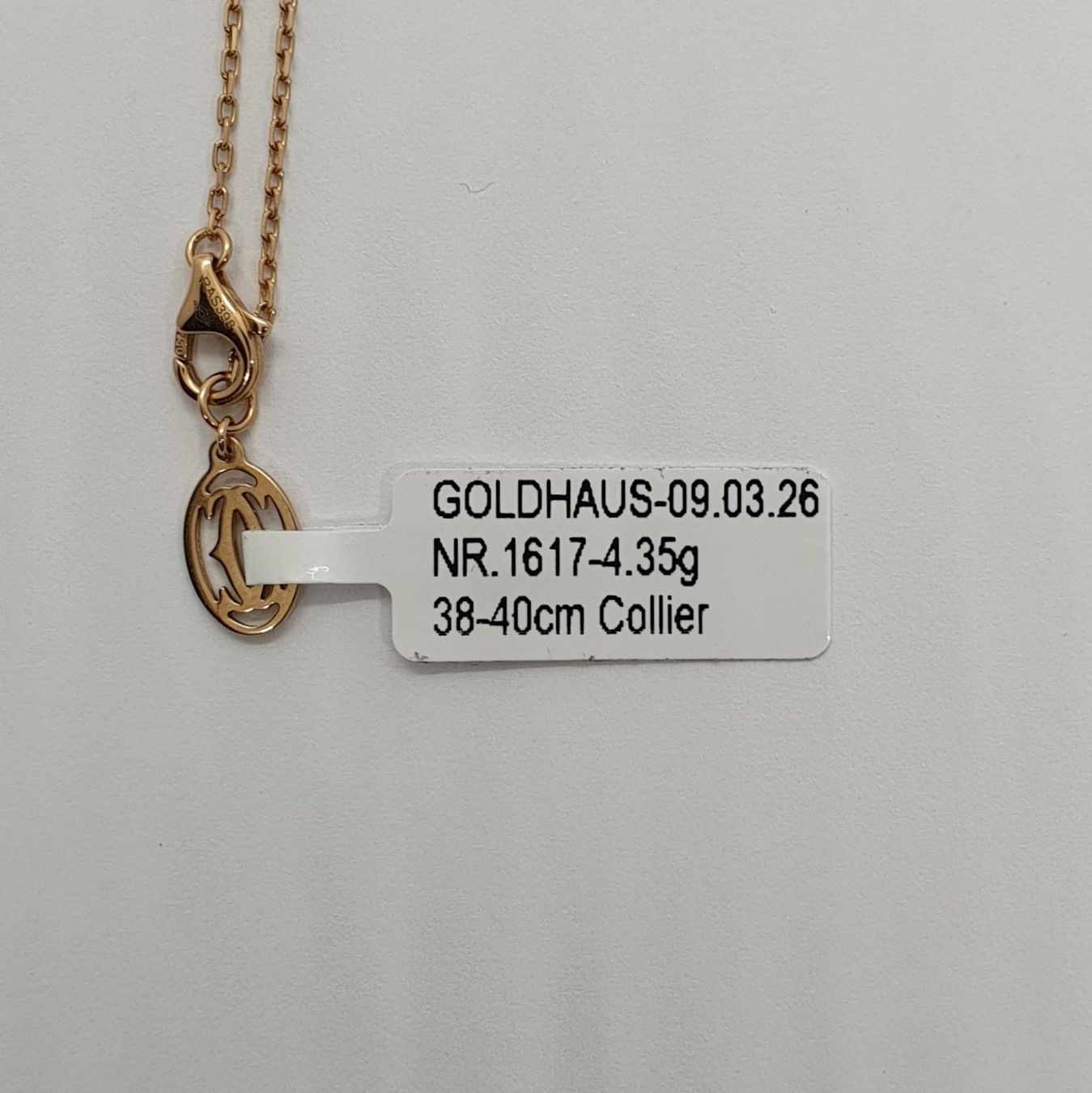 Cartier Catenine: Echt 18K Gold - Cartier Collier – Usato da Luzern venduto da Goldhaus-Luzern 4