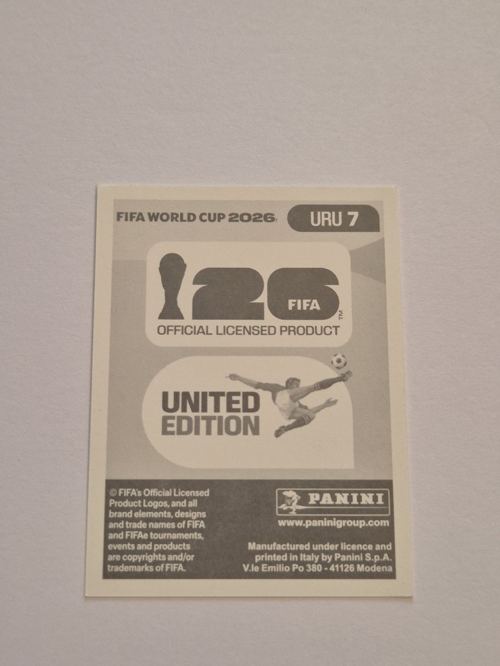 Panini Cartes à collectionner: Panini Mathías Olivera URU 7 – Neuf (Voir description) à Romanens par ozgore 1
