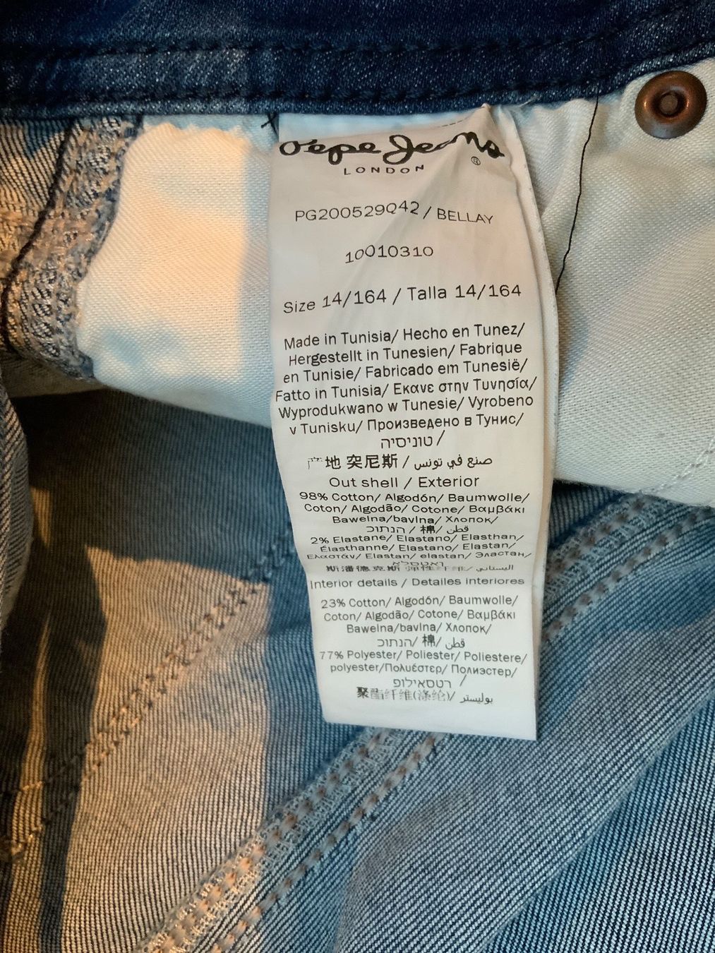 Pantaloni: Jeans Mädchen, PEPE JEANS, BOOTCUT, Size 14/164 – Usato da Stäfa venduto da sylla73 4