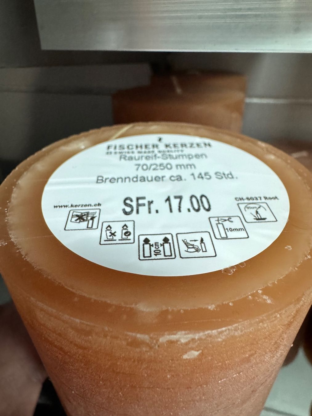 Candele: 082 Posten Raureif Kerzen hellbraun aus Liquidation – Nuovo (secondo la descrizione) da Derendingen venduto da Meisterstuecke 2