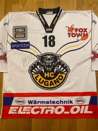 HC LUGANO # 18 RÖTHELI TRIKOT MAILLOT MAGLIA HCL XXL