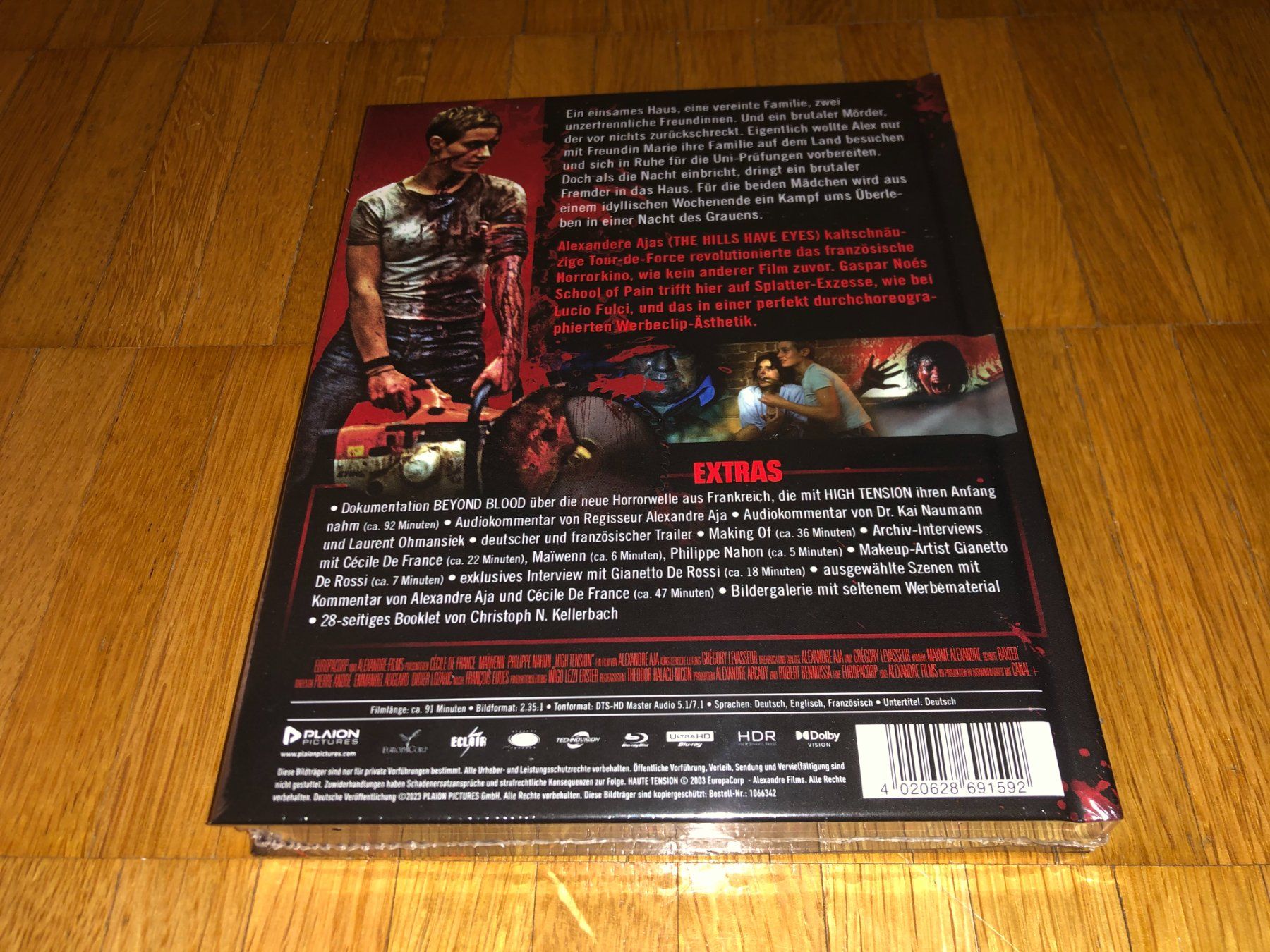 Tutti i DVDs: High Tension - MEDIABOOK - 4K UHD - A - UNCUT – Nuovo e nell'imballaggio originale da Basel venduto da havsok 1