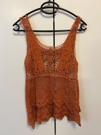 Zara gehäkeltes Top Sommer Gr. S Damen - wie neu!