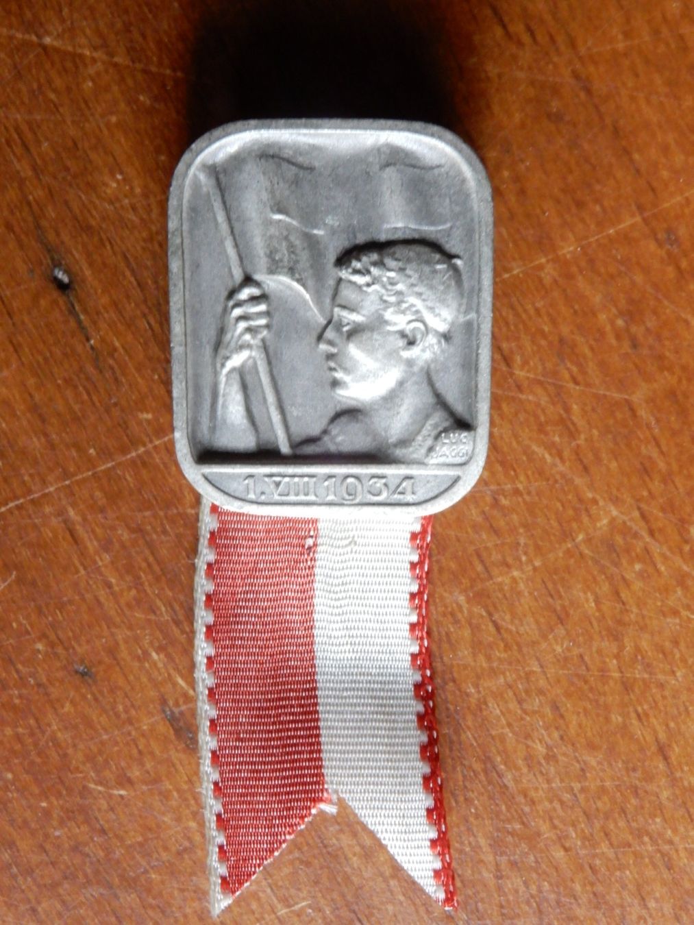 Swiss Placchette & Badge: 1. August 1934 – Usato da Senèdes venduto da Framboise52