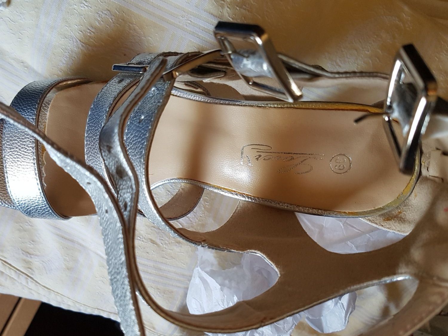 Damenschuhe: Sandale silver Gr, 39 – Neu und originalverpackt aus geroldswil von Gumball1 2
