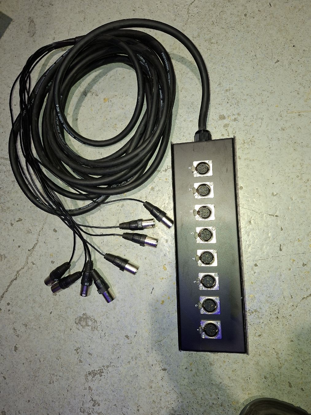 Multicore XLR Stagebox, 8-Kanal, Top Zustand Direkt vom Pro (Gebraucht ...