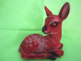 REH REHLEIN FIGUR MIT FLAUSCHBEZUG ANTIK 50er 60er Jahre