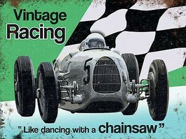 Blechschild-VINTAGE RACING-LIKE RANCING - 30 X 40 CM