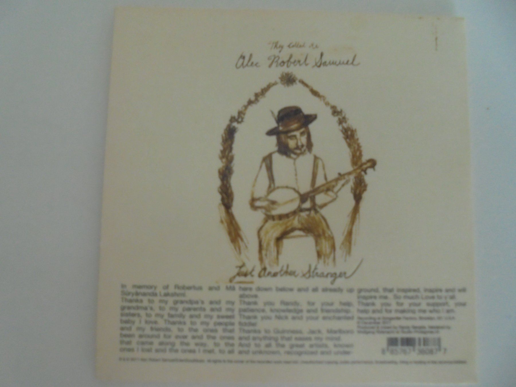 CD: Alec Robert Samuel " just another stranger "rare, comme neuf – Usato da Crissier venduto da Promopost 1