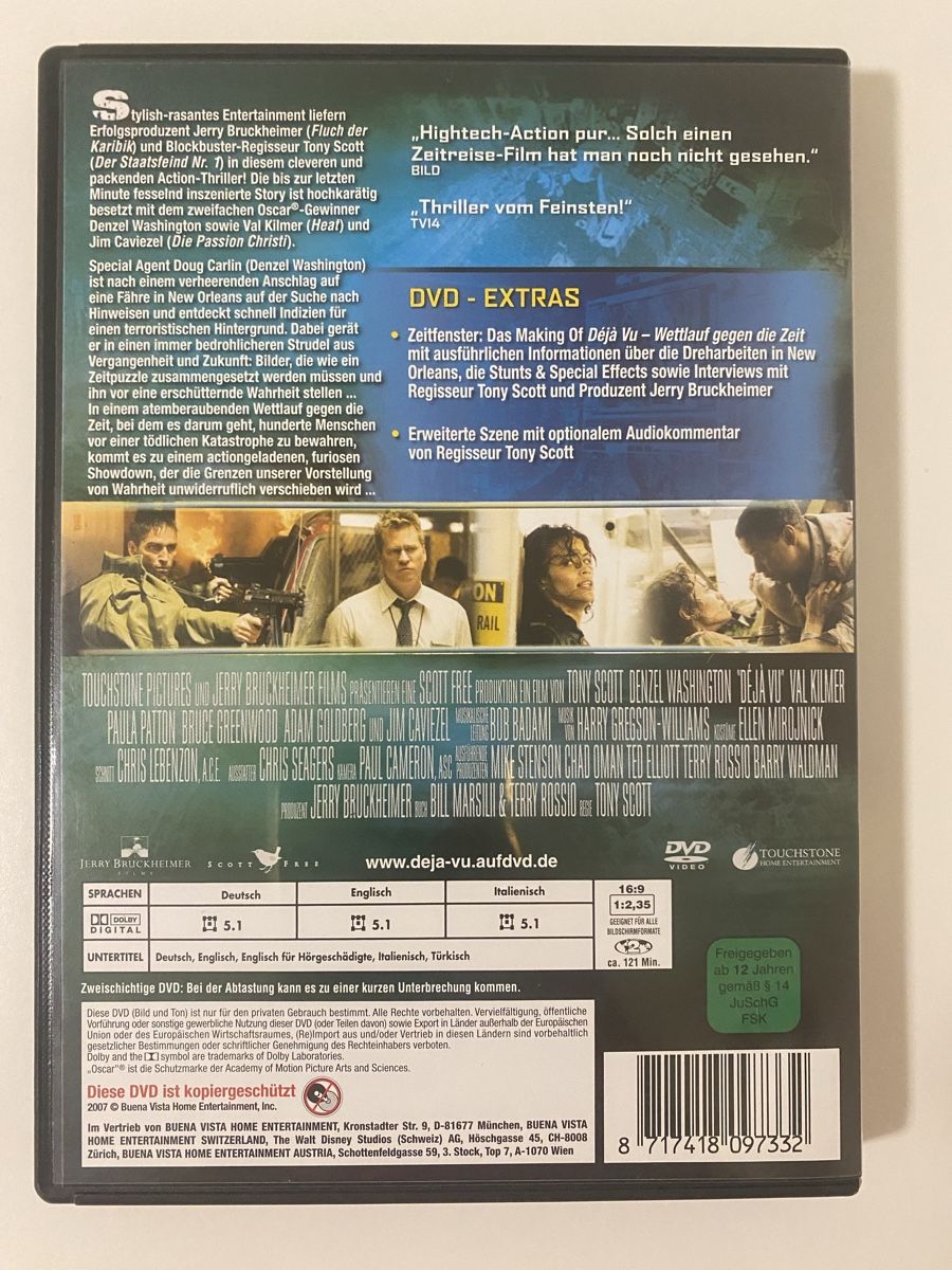 Alle DVDs: Déjà Vu DVD mit Denzel Washington, Thriller – Gebraucht aus Oensingen von mig_99db 2