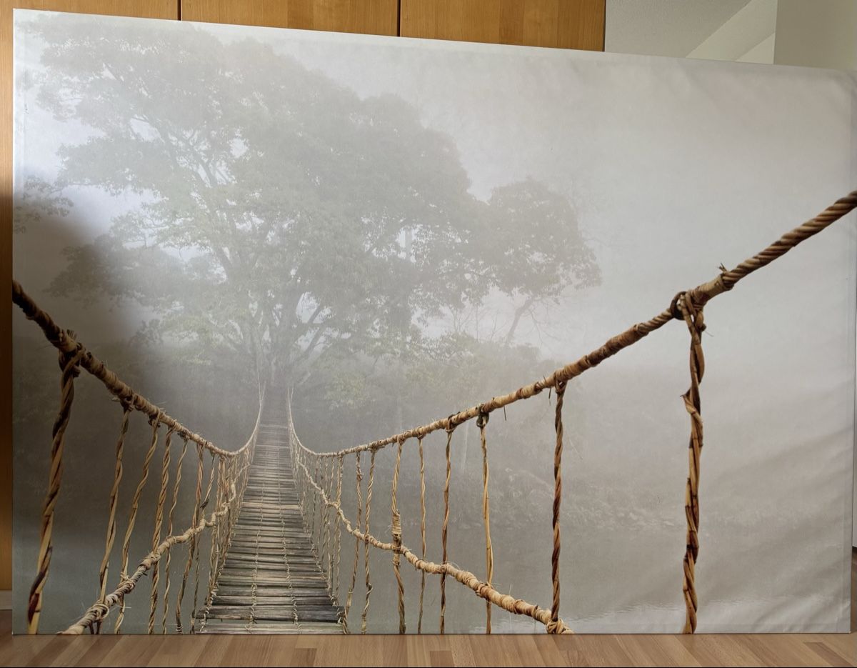Gemälde: Ikea Bild Hängebrücke Björksta 200x140 – Gebraucht aus Erlinsbach SO von CSMR