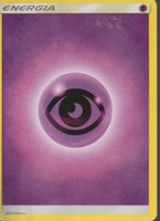 TCG POKEMON CARTA ENERGIA BASE 2017 PSICHE - VIOLA Italiano