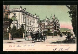 Zürich, Hennebergpalast und rothes Schl