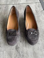 Wildleder Loafer Graubraun Italy Gr. 37.5