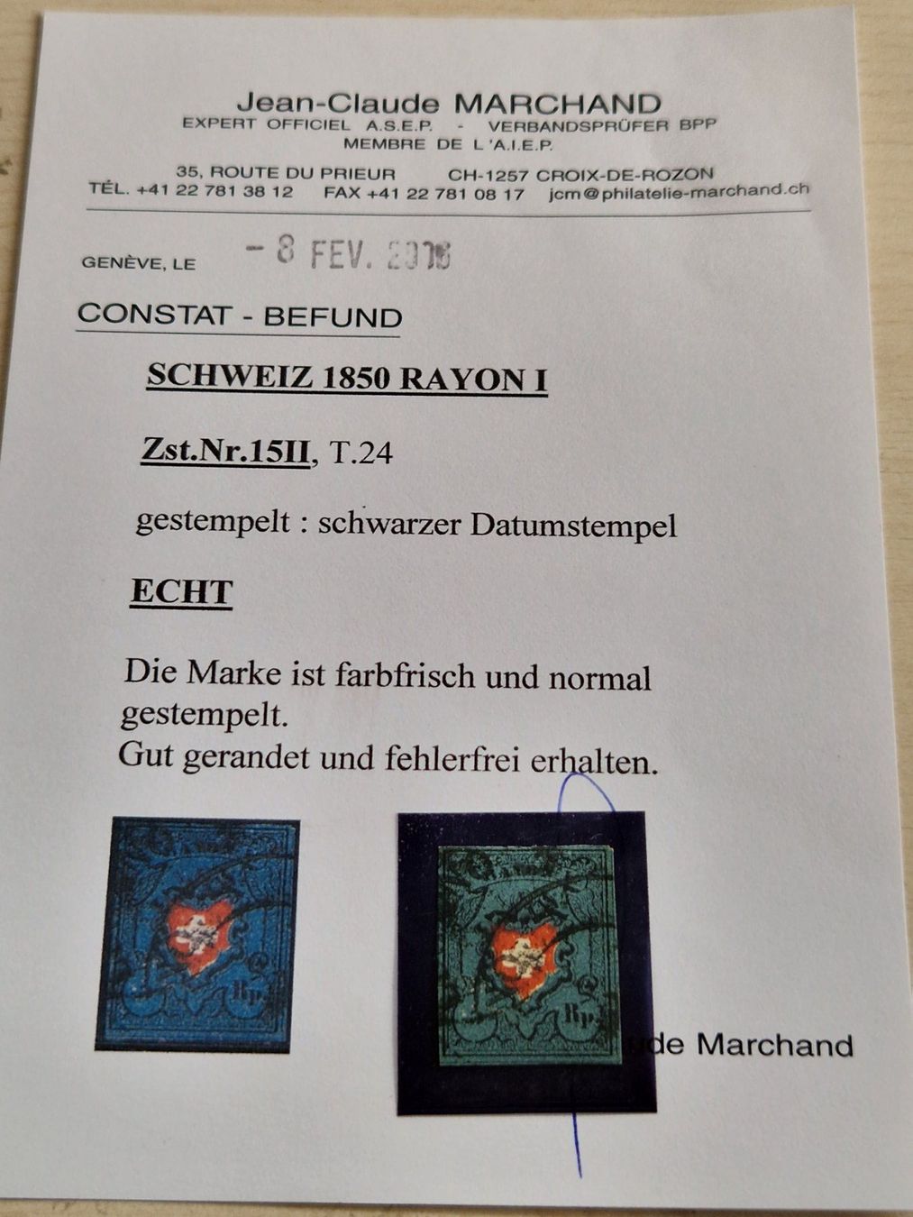 Tutti i francobolli: Rayon 15II, Type 24, Befund, schwarzer Datumsstempel, ab 1.- – Usato da Burgdorf venduto da Glossy01