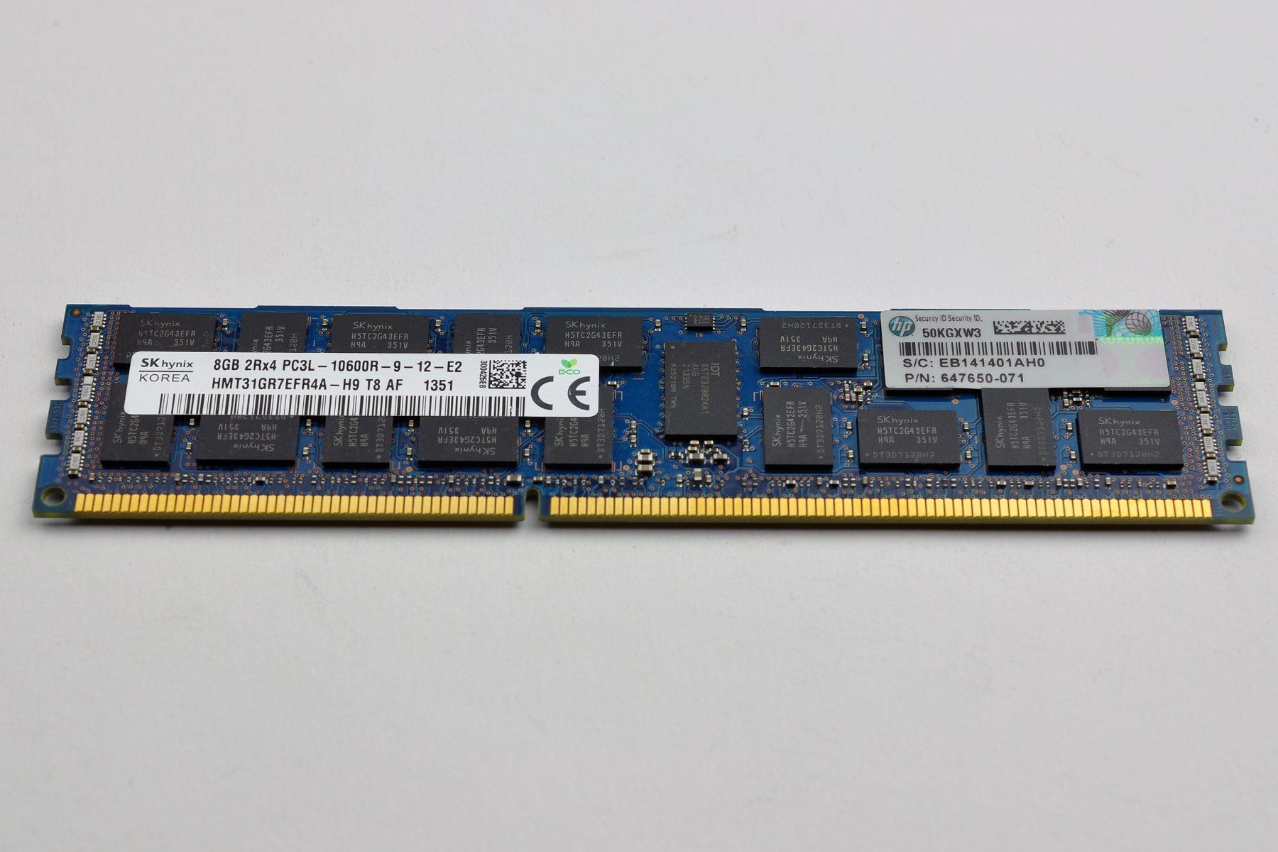 Memory / RAM: Server RAM Sk Hynix 8GB 2Rx4 PC3L-10600R-9-12-E2 – Gebraucht aus Wittenbach von rbstore