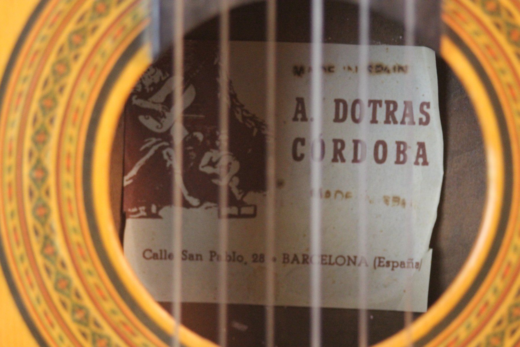 Strumenti musicali: Klassische Gitarre A. Dotras Cordoba Spanien – Usato da Basel venduto da IRMAundFRED 4