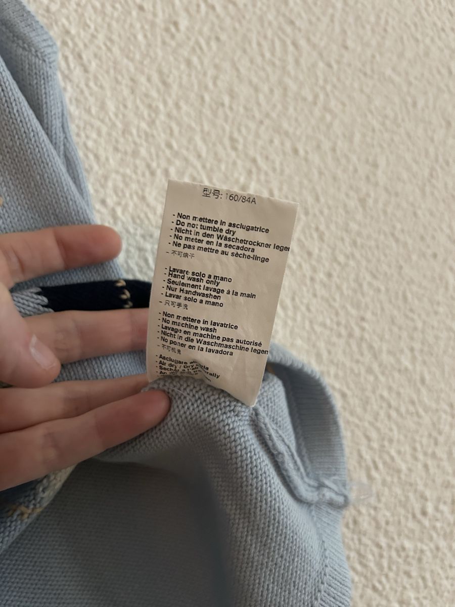 Brandy Melville Top: Top Brandy Melville Argyle bleu clair - Taille Unique – Usato da Morges venduto da cat_6cm9 3