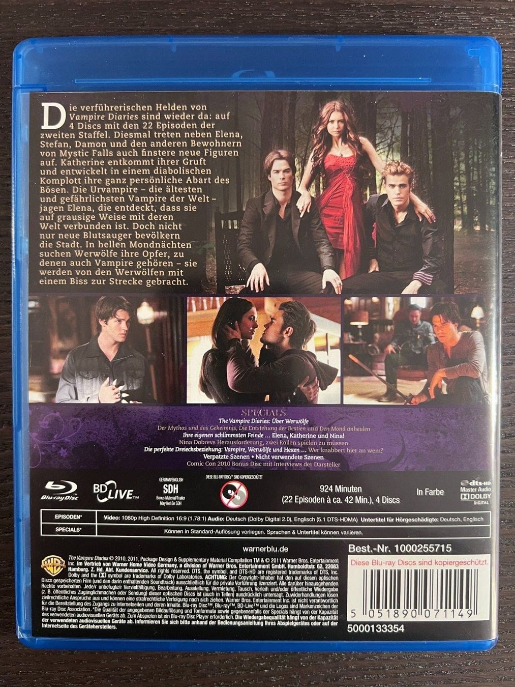 Tutti i DVDs: The Vampire Diaries - Staffel 2 – Usato da Zürich venduto da Blu-ray_ZH 1