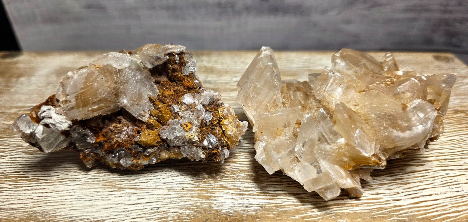 Minerali & Pietre curative: 2 Selenit Rohstücke 316g – Nuovo e nell'imballaggio originale da Matzingen venduto da Shay_Crystalz