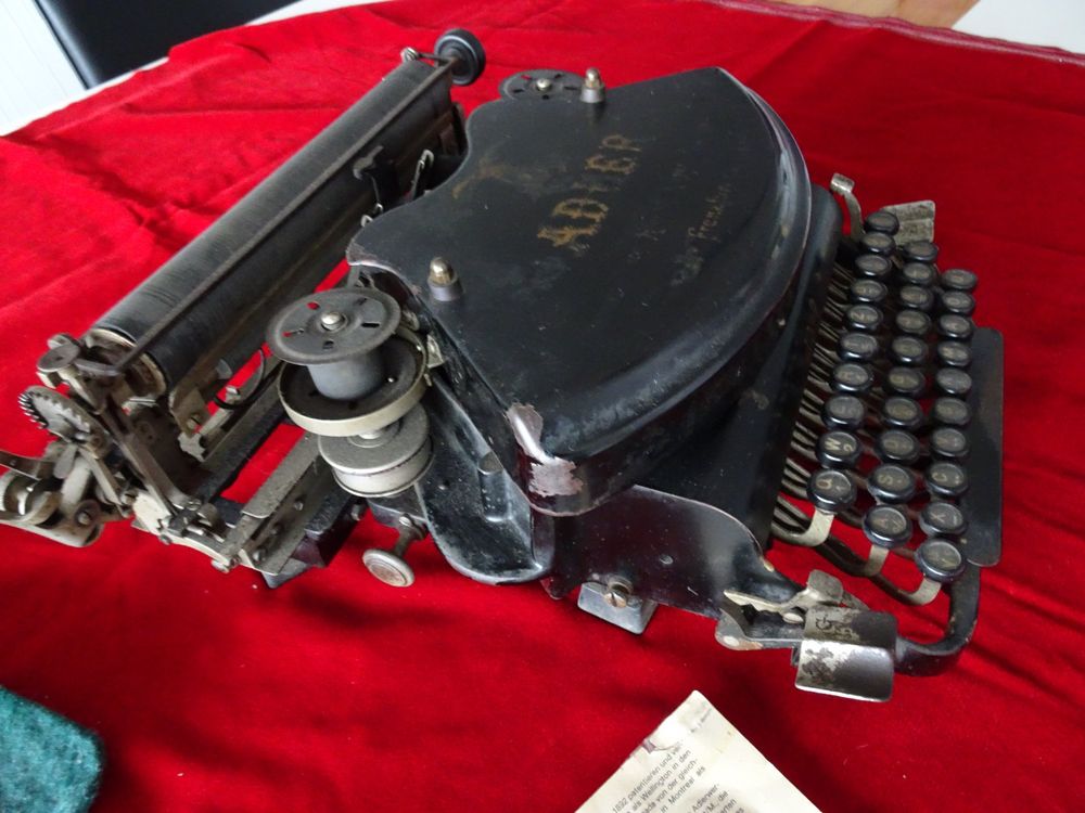 alte Schreibmaschine Adler Modell 7 1899 Kaufen auf Ricardo