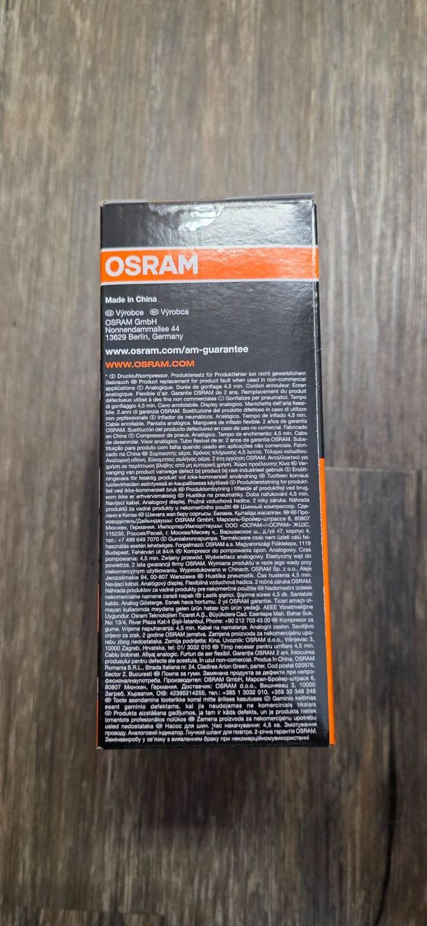 Osram Kompressoren: OSRAM TYREinflate 200 Kompressor 12V Auto Luftpumpe – Neu und originalverpackt aus Biel/Bienne von Popoff1 1